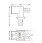 WAGO 893-1606 T-Verteiler,2-polig,Kod. 
