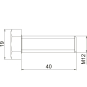 OBO SKS 12x40 F Sechskantschraube 