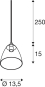 SLV PARA CONE GL Pendelleuchte   1006160 