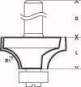 Bosch Abrundfräser 8mm R1     2608628343 
