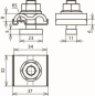 DEHN UNI-Erdungsklemme NIRO f. Rd 540260 