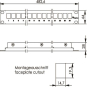 TG 19Z Frontplatte 1HE       H02025A0197 