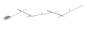 TRIO LED-Deckenleuchte nickel  674610507 
