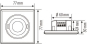 Esylux weiß Up Decken  PD-FLAT 360i/8 ws 