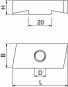 OBO MS50SN M6 ZL Gleitmutter 