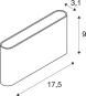 SLV Fassadenleuchte OVAL 14 Weiß 1007143 