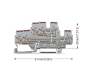 WAGO 870-538 3-Leiter-Doppelstock- 