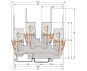WAGO 870-151 2-Pin/2-Pin-Doppelstock- 
