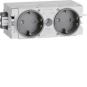 Hager Steckdose 2fach m.Wago  GS20009011 