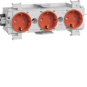 Hager Steckdose 3fach m.Wago  GS30013020 
