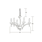 BRUM Pendelleuchte Krone vergold. 850595 