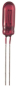 S&H Miniaturglühlampe 2,3x6mm rot  21408 