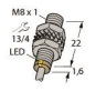 TURCK Induktiver Sensor BI1,5-EG08K-AP6X 