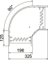 OBO RB 90 620 A2 Bogen 90° f.Kabelrinne 