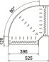 OBO RB 90 140 FS Bogen 90° f.Kabelrinne 