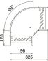 OBO RB 90 120 FS Bogen 90° f.Kabelrinne 