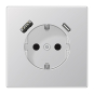 Jung SCHUKOsteckdose m.USB AL1520-15CA-L 