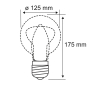 Paulmann LED Vintage Globe125 4W   28402 