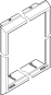ABN Blendrahmen f.S39 RAL9016      GBR39 