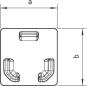 OBO WDK HE15015GR Endstück 15x15mm PVC 