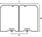 Hellermann HTWD-BWR-60X80-PC/ABS-BK(20) 