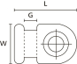 Hellermann MB1-PA66-NA(100) Befestigungs 