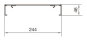 Hager Flachwinkel Oberteil   BKB2508554G 