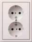 GIRA 0783112 SCHUKO-Doppelsteckdose SH+ 