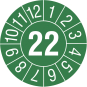Cimco Prüfplaketten 22 grün       182694 