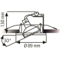 Rutec Einbaustrahler schwenkbar R55052-M 