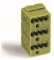 WAGO 243-742 4-Leiter-Federleiste,PUSH 