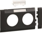 Hager Blende 2fach Steckdose GB080219011 