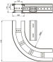 Unex Flachbogen 90  lichtgrau   67226-04 