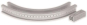 Unex Flachbogen 90  lichtgrau   67227-04 