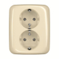 BJ Doppelsteckdose SCHUKO    202 EUJ-212 
