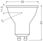 LEDV LED Reflektor 6,9-80W/827 