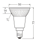 Ledvance LED PAR16 50 36° DIM P 3.7W 927 