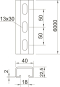 OBO MS4022P6000A4 Profilschiene gelocht 
