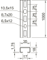 OBO CMS3518P1000FS Profilschiene gelocht 