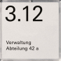 GIRA 107100 Namens-/Türschild 1fach 