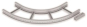 Unex Flachbogen 90  lichtgrau   67407-04 