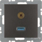 Berker USB/3,5mm Audio        3315391606 