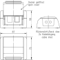 TG Gehäuse AP 75x86x58mm     H02000A0070 