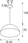 SLV FORCHINI M 40 Pendelleuchte  1008536 