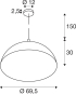 SLV FORCHINI 70 Pendelleuchte    1008538 