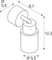 SLV PURI 2.0 Tube Wand-u.Decken  1008285 