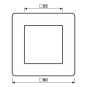Jung AV581GLMWW Glasrahmen AV 581 GLM WW 