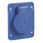 Schneider Schukosteckdose blau    PKS62B 