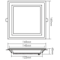 Nobile LED Glas Panel 160 Q   1560906111 