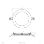 EVN LED Einbaupanel -rund -    LTR170925 